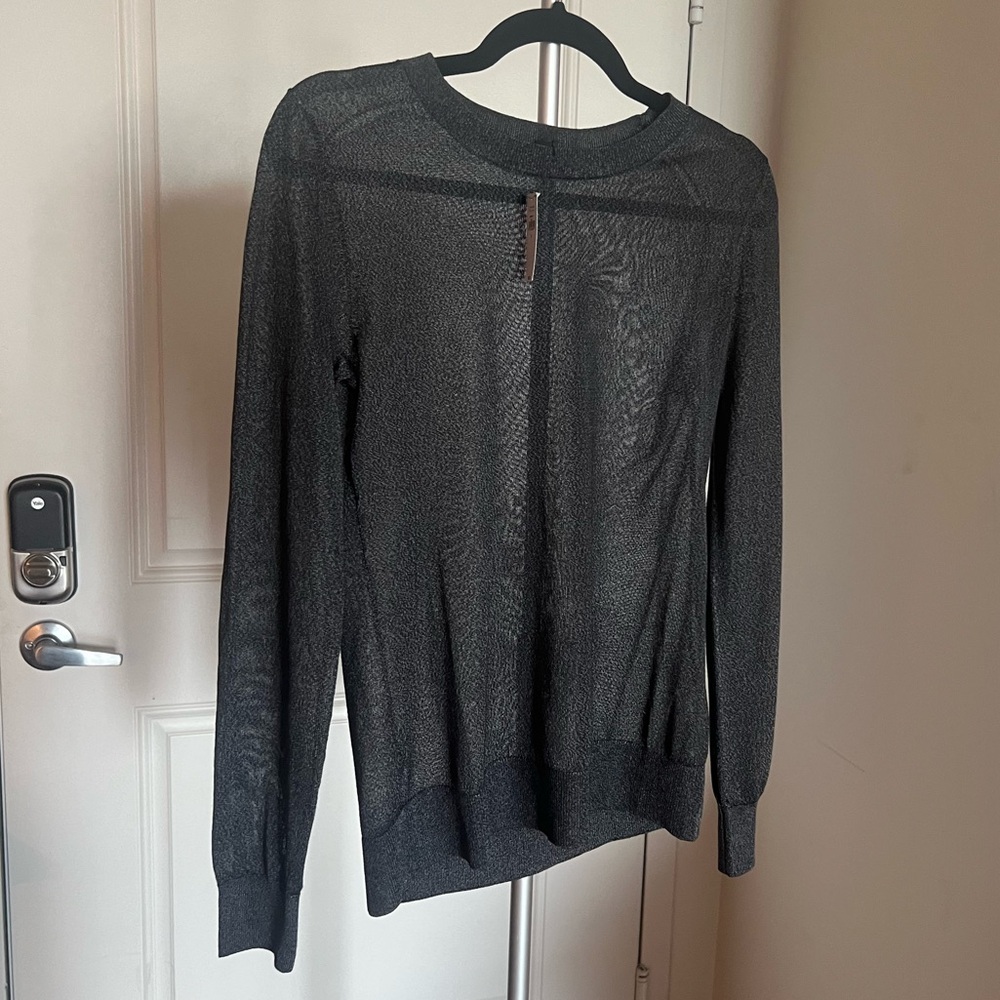 BR sheer shimmer sweater